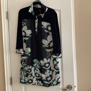 Laundry by Shelling Segal size 8 blue floral dress